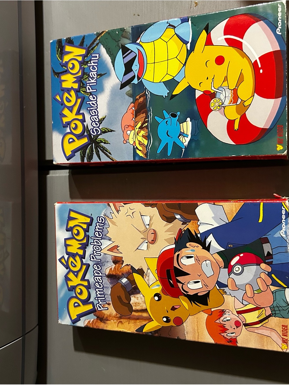 VHS Box Set - Seaside Pikachu & Pinchape Problems - Yellow/Blue Artwork